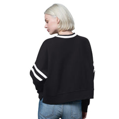 Indianapolis Colts Starter Women's Rally Drop Shoulder Cropped Sweatshirt - Black - NFL