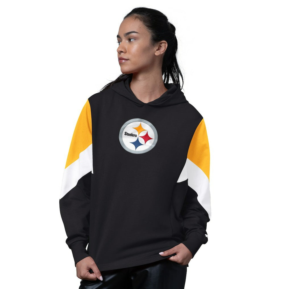 Pittsburgh Steelers Starter Women's Scrimmage Hoodie - Black - NFL