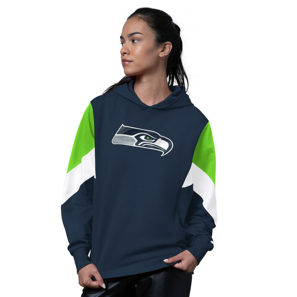 Seattle Seahawks Starter Women's Scrimmage Hoodie - College Navy - NFL