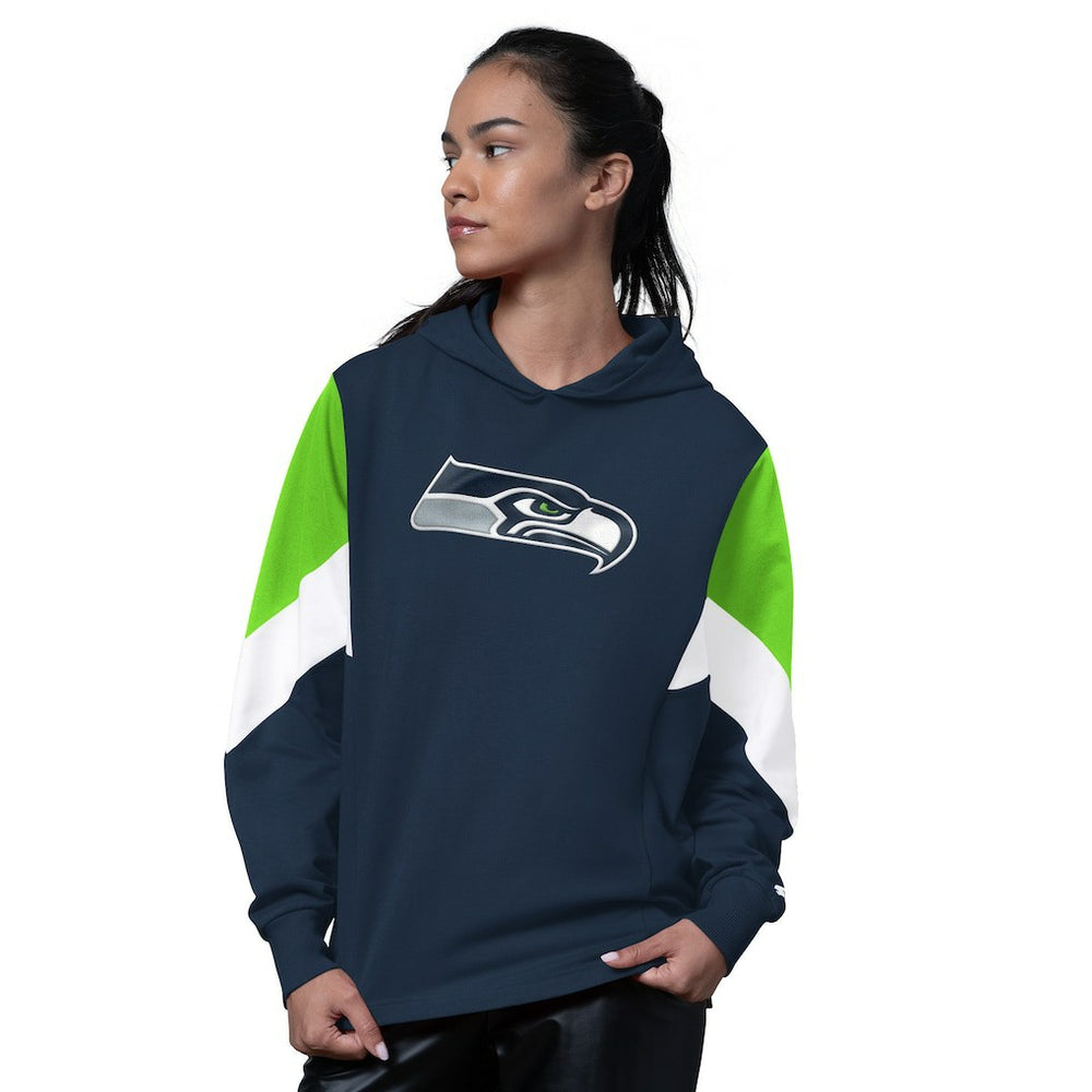 Seattle Seahawks Starter Women's Scrimmage Hoodie - College Navy - NFL
