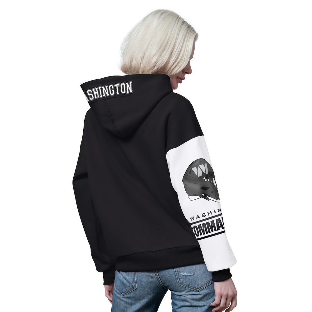 Washington Commanders Starter Women's 4th Down Full-Zip Hoodie - Black - NFL