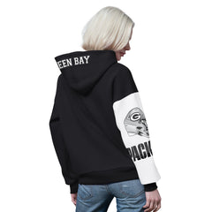 Green Bay Packers Starter Women's 4th Down Full-Zip Hoodie - Black - NFL