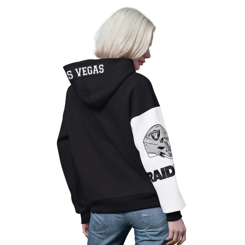 Las Vegas Raiders Starter Women's 4th Down Full-Zip Hoodie - Black - NFL