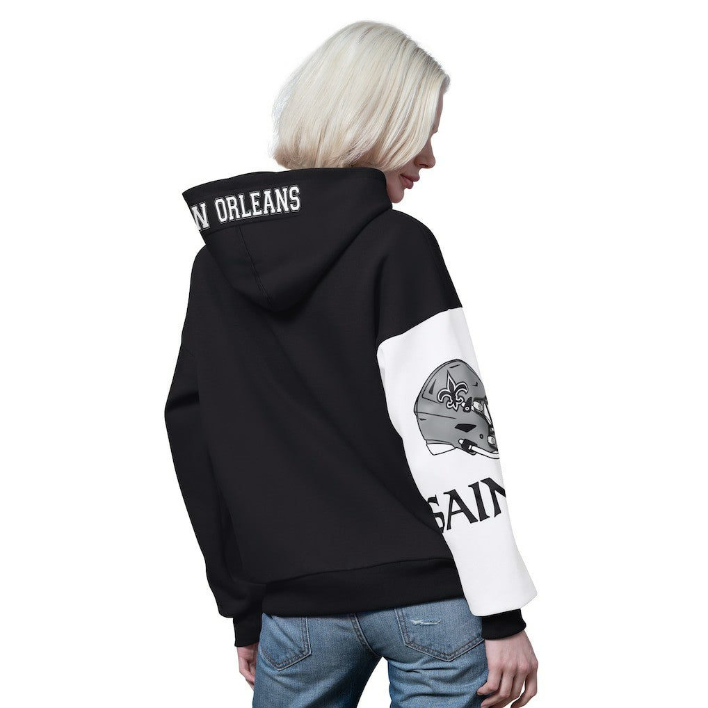New Orleans Saints Starter Women's 4th Down Full-Zip Hoodie - Black - NFL