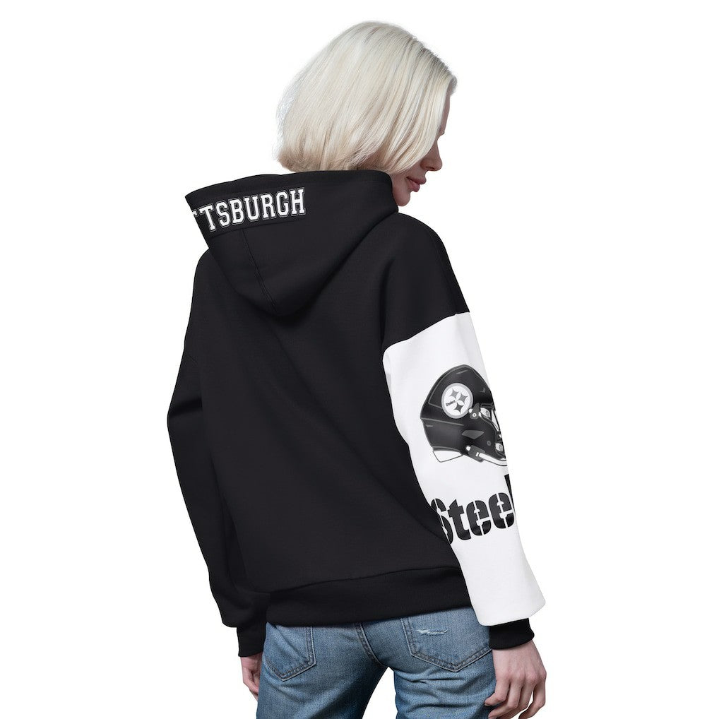 Pittsburgh Steelers Starter Women's 4th Down Full-Zip Hoodie - Black - NFL