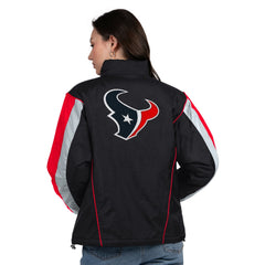 Houston Texans Starter Women's Thursday Night Gridiron Half-Zip Jacket - Black/Red - NFL