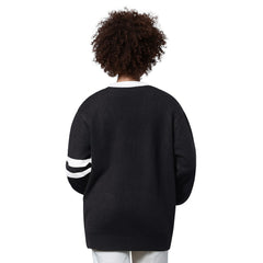 Minnesota Vikings Starter Women's Back Shot Button-Up Cardigan - Black - NFL