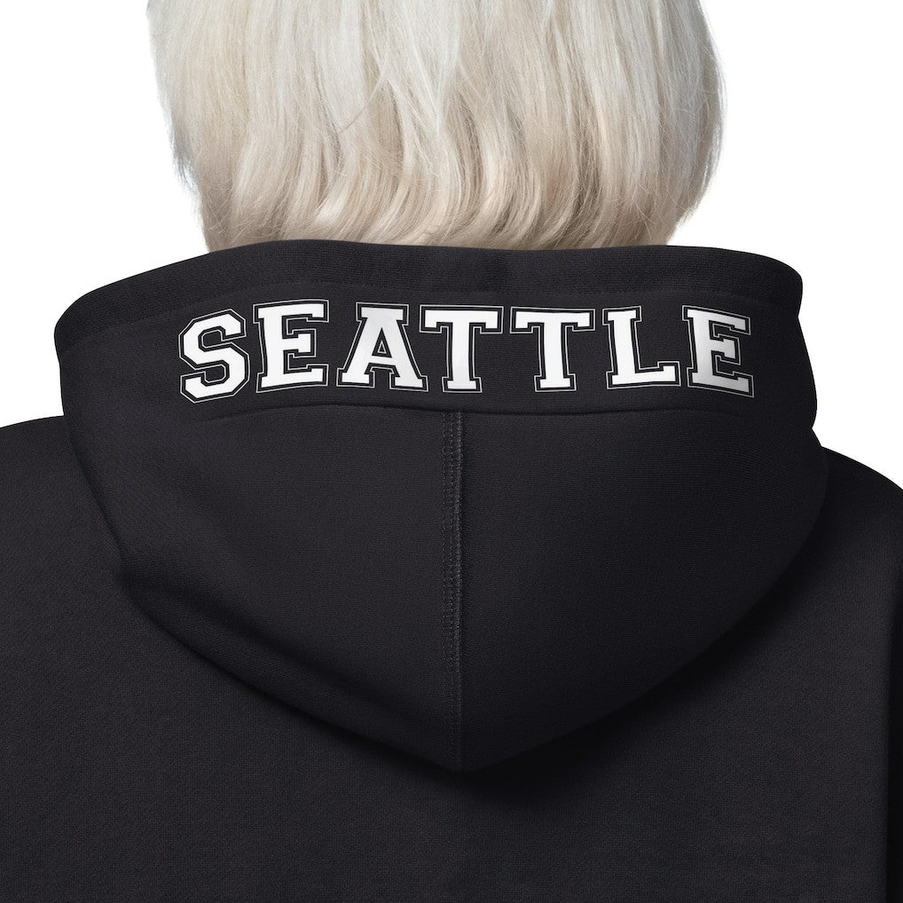 Seattle Seahawks Starter Women's 4th Down Full-Zip Hoodie - Black - NFL