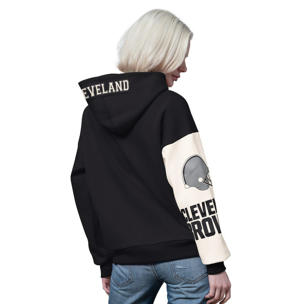 Cleveland Browns Starter Women's 4th Down Full-Zip Hoodie - Black - NFL