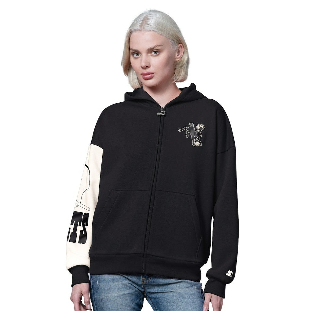 Indianapolis Colts Starter Women's 4th Down Full-Zip Hoodie - Black - NFL