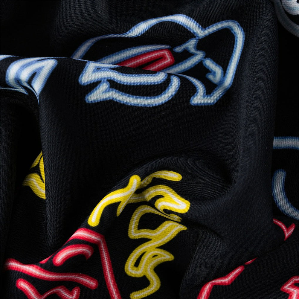 Buffalo Bills Chubbies The Neon 5.5" Classic Lined Swim Trunks - Black - NFL