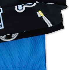 Detroit Lions Chubbies The Neon 5.5" Classic Lined Swim Trunks - Black - NFL