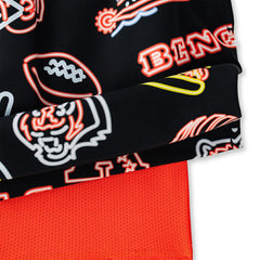 Cincinnati Bengals Chubbies The Neon 5.5" Classic Lined Swim Trunks - Black - NFL