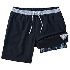 Las Vegas Raiders Chubbies 5.5" Classic Lined Swim Trunks - Black - NFL