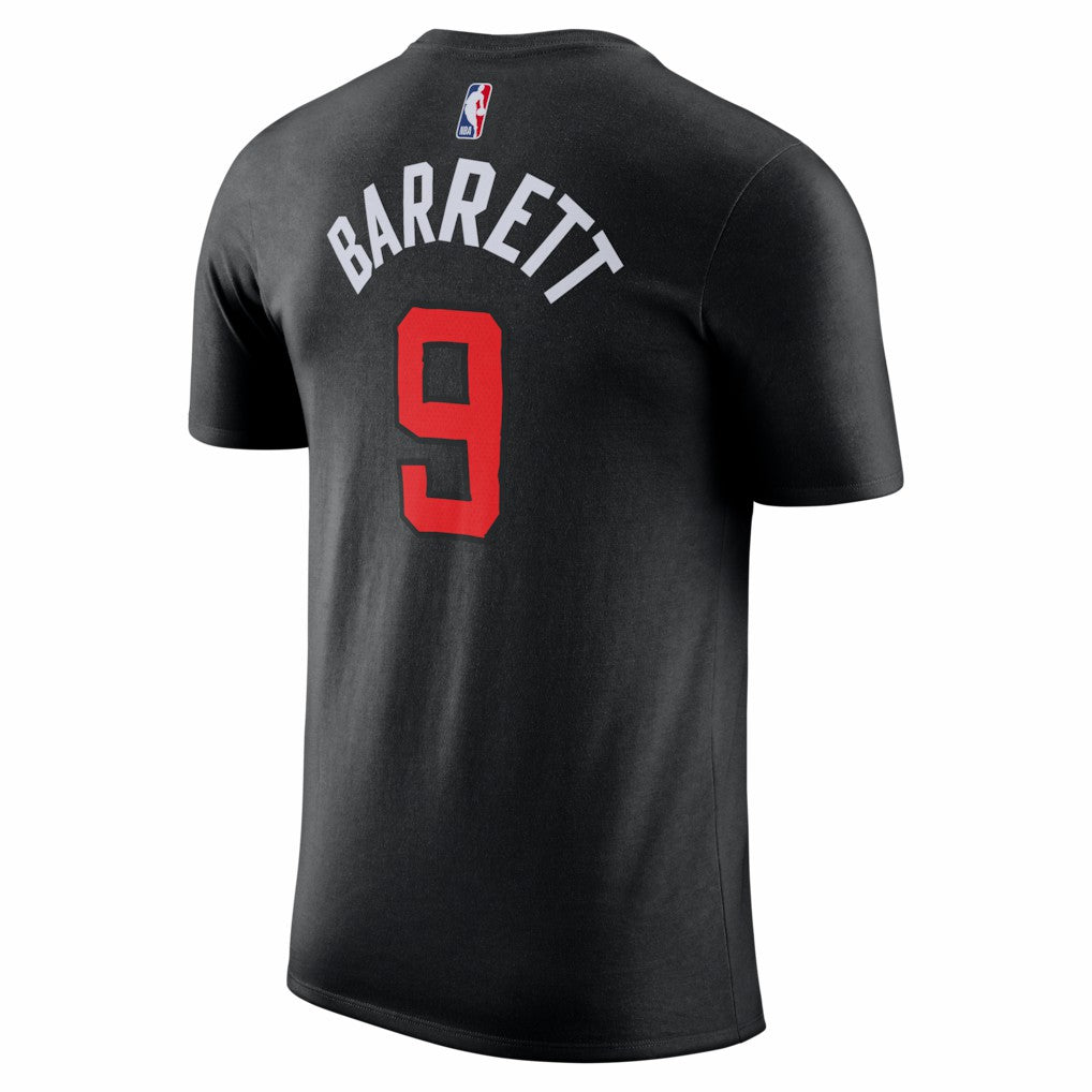 Nike RJ Barrett Toronto Raptors Unisex 2025/26 City Edition Name & Number T-Shirt Black