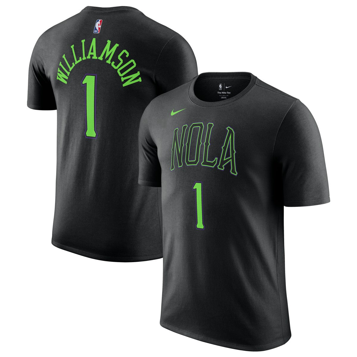 Nike Zion Williamson New Orleans Pelicans Unisex 2025/26 City Edition Name & Number T-Shirt Black