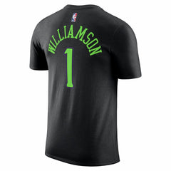 Nike Zion Williamson New Orleans Pelicans Unisex 2025/26 City Edition Name & Number T-Shirt Black