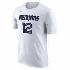 Nike Ja Morant Memphis Grizzlies Unisex 2025/26 City Edition Name & Number T-Shirt White