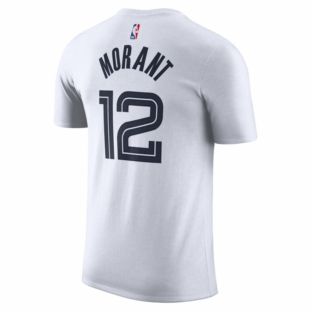 Nike Ja Morant Memphis Grizzlies Unisex 2025/26 City Edition Name & Number T-Shirt White