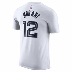 Nike Ja Morant Memphis Grizzlies Unisex 2025/26 City Edition Name & Number T-Shirt White