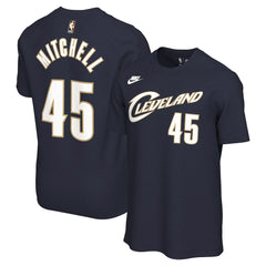 Nike Donovan Mitchell Cleveland Cavaliers Unisex Name & Number T-Shirt Classic Editi- Navy