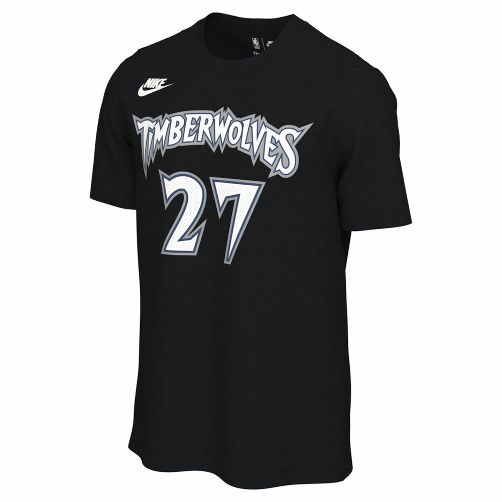 Nike Rudy Gobert Minnesota Timberwolves Unisex Name & Number T-Shirt Classic Edition Black