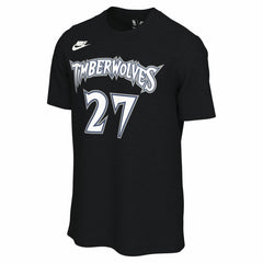 Nike Rudy Gobert Minnesota Timberwolves Unisex Name & Number T-Shirt Classic Edition Black