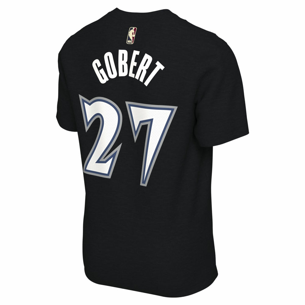 Nike Rudy Gobert Minnesota Timberwolves Unisex Name & Number T-Shirt Classic Edition Black