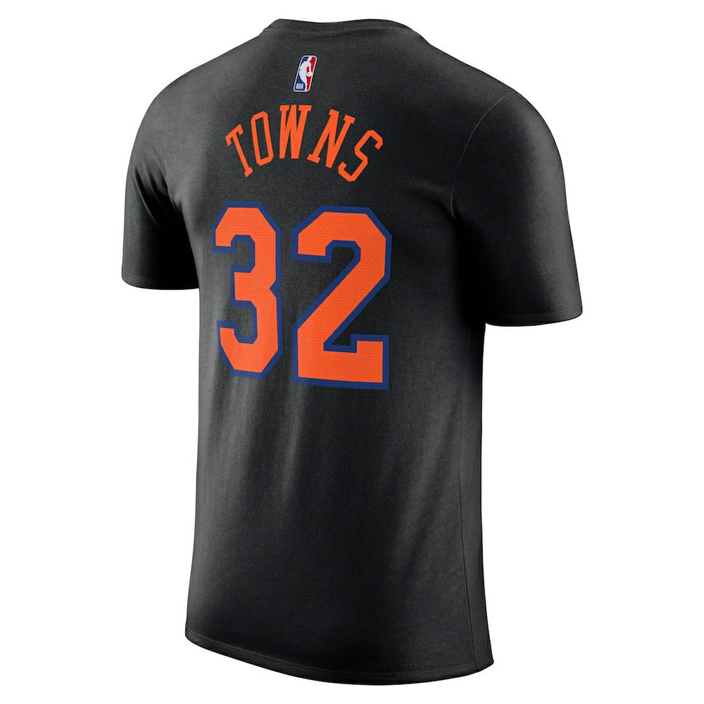 Karl-Anthony Towns New York Knicks Jordan Brand Unisex Name & Number T-Shirt Statement Edition Black