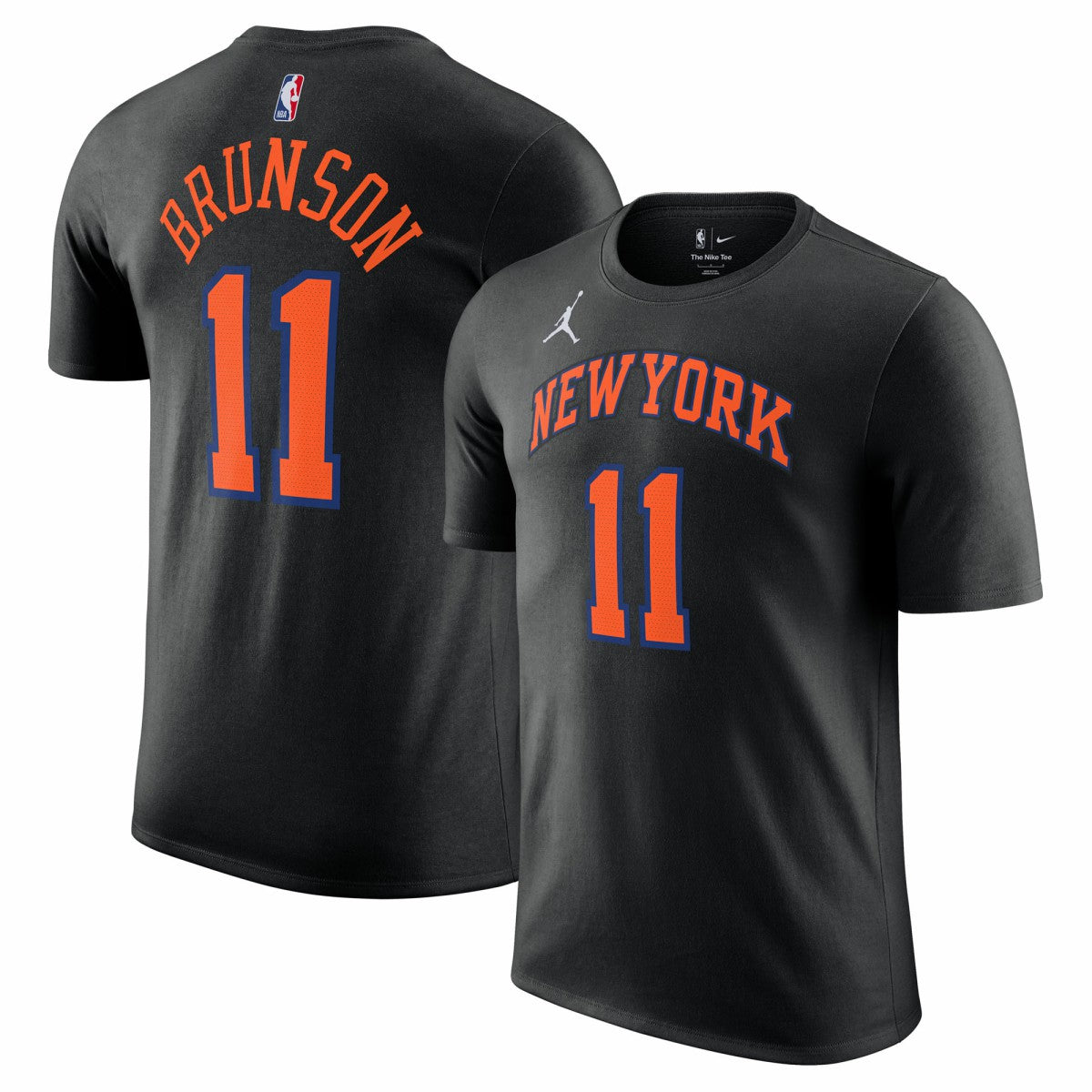Jalen Brunson New York Knicks Jordan Brand Unisex Name & Number T-Shirt Statement Edition Black