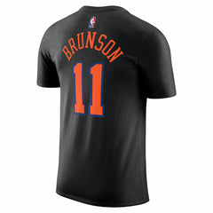 Jalen Brunson New York Knicks Jordan Brand Unisex Name & Number T-Shirt Statement Edition Black