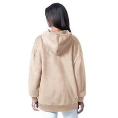 Denver Broncos G-III 4Her by Carl Banks Women's Best Hitter Oversized Tunic Pullover Hoodie - Cream - NFL