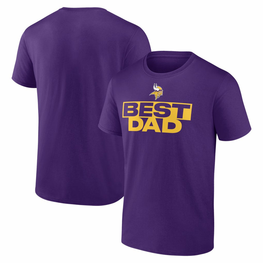Minnesota Vikings Best Dad Father's Day T-Shirt - Purple - NFL