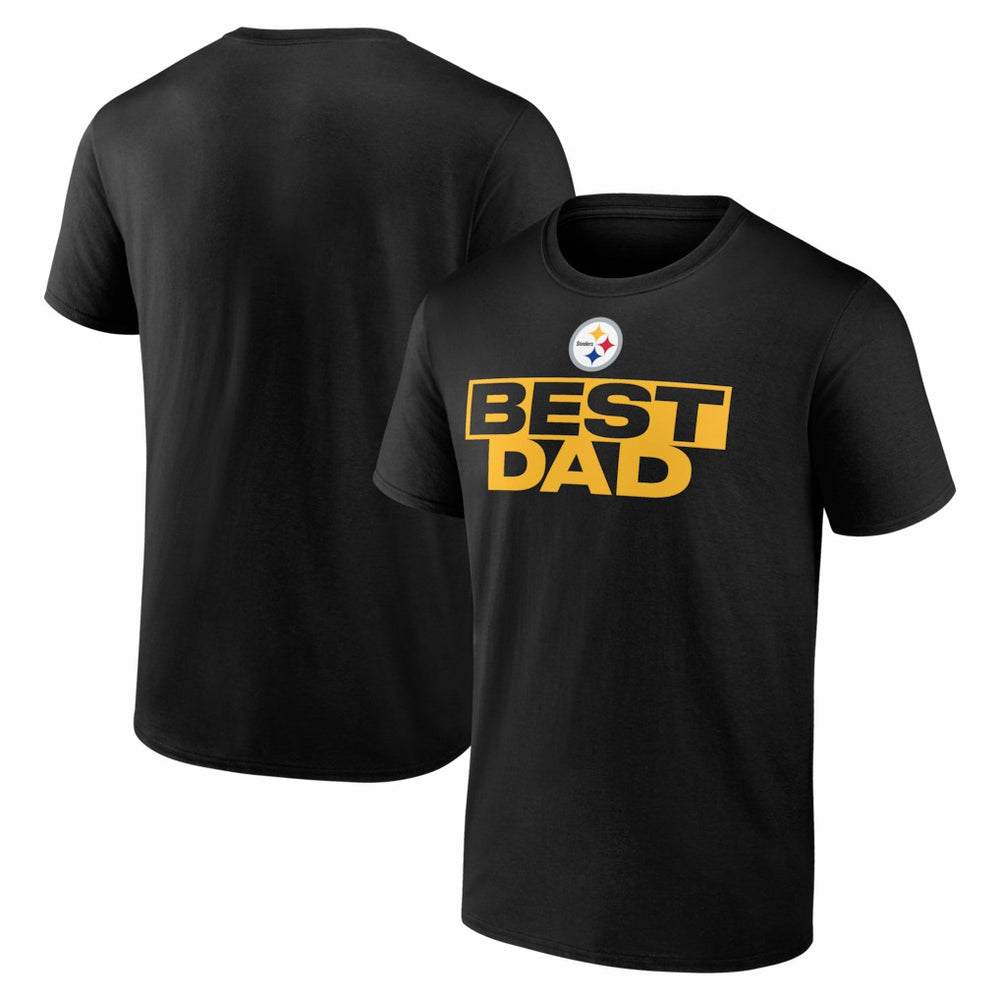 Pittsburgh Steelers Best Dad Father's Day T-Shirt - Black - NFL