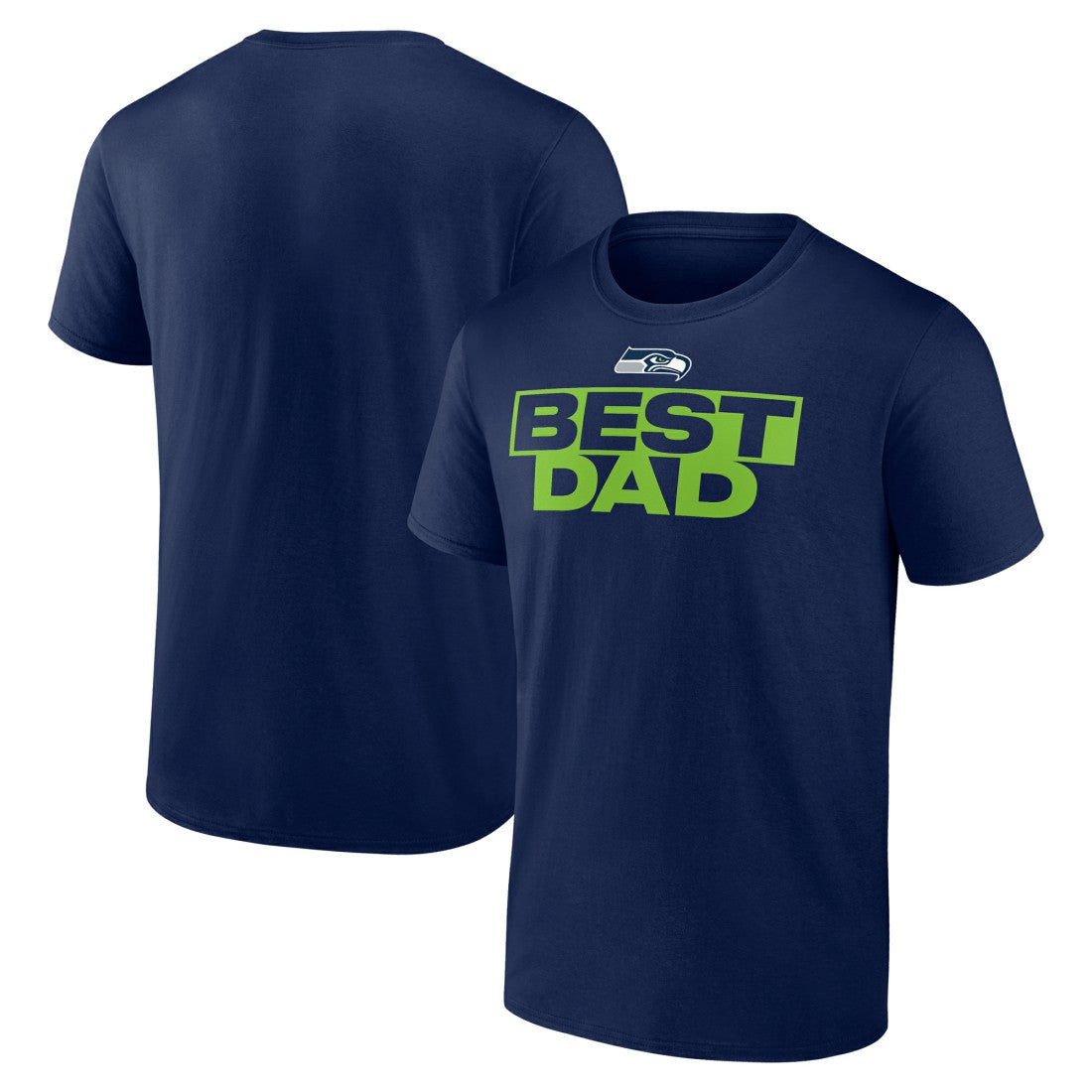 Seattle Seahawks Best Dad Father's Day T-Shirt - College Navy - NFL