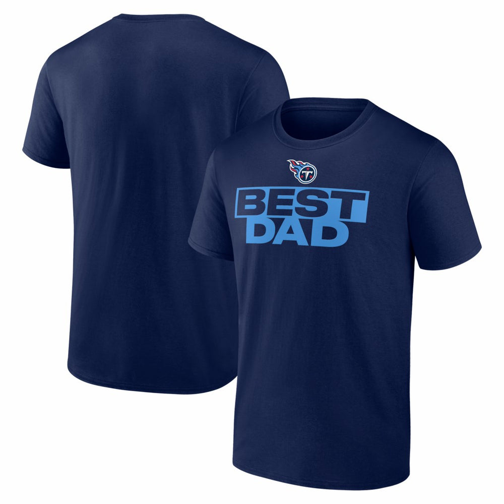 Tennessee Titans Best Dad Father's Day T-Shirt - Navy - NFL