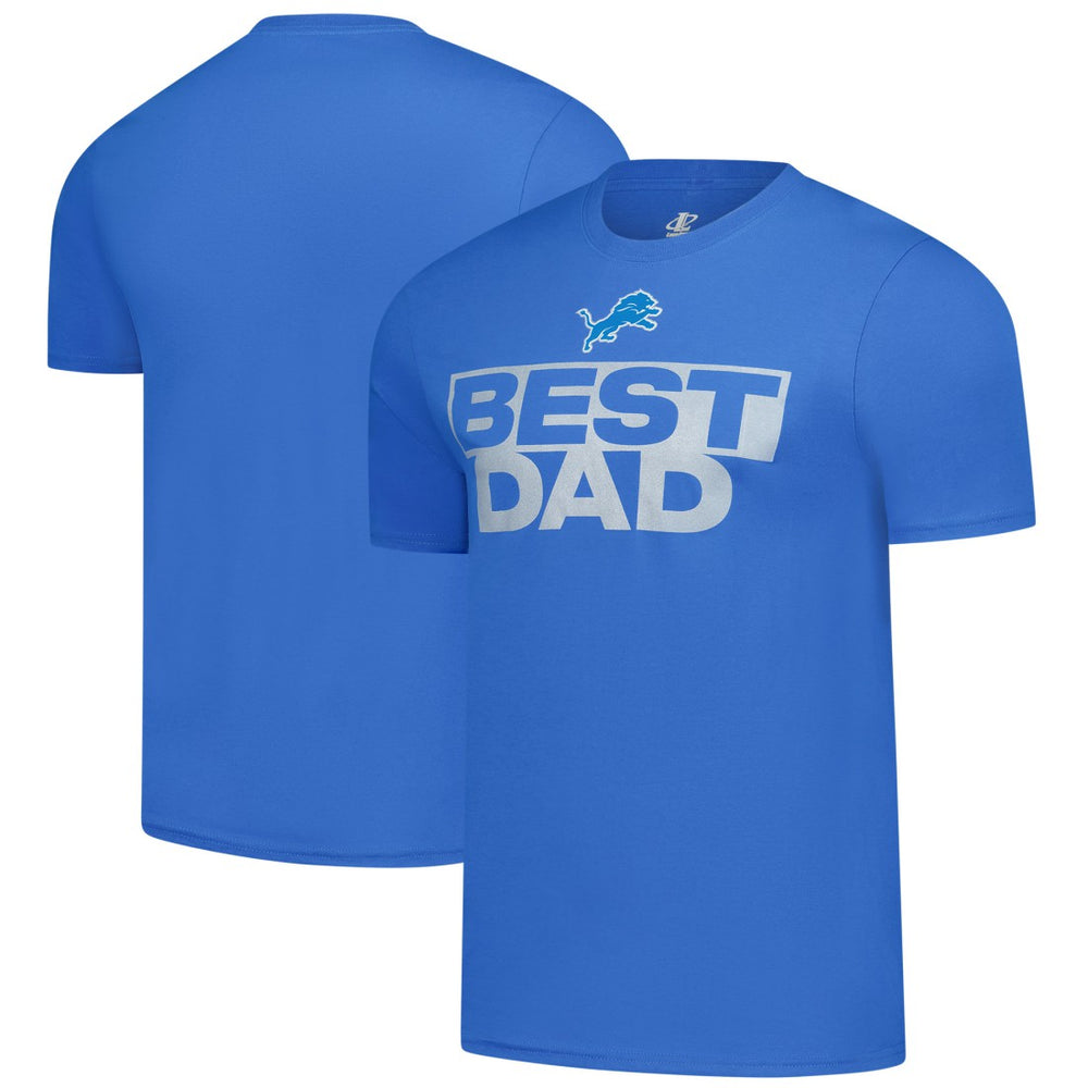 Detroit Lions Best Dad Father's Day T-Shirt - Blue - NFL