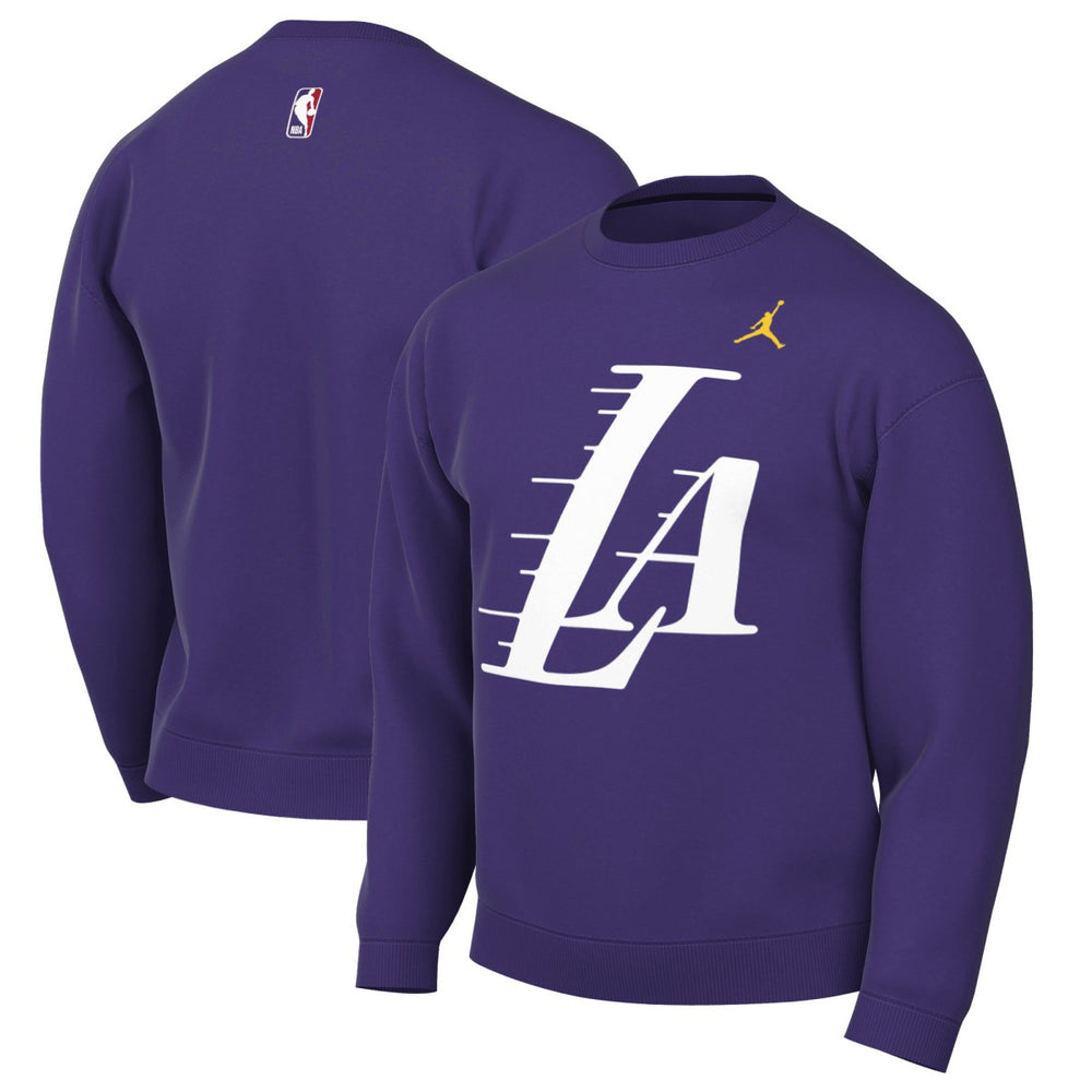 Los Angeles Lakers Jordan Brand Statement Edition Sweatshirt Purple