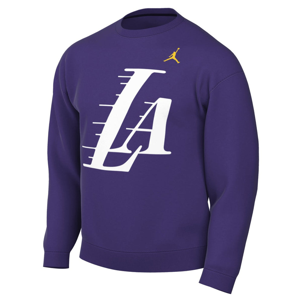 Los Angeles Lakers Jordan Brand Statement Edition Sweatshirt Purple