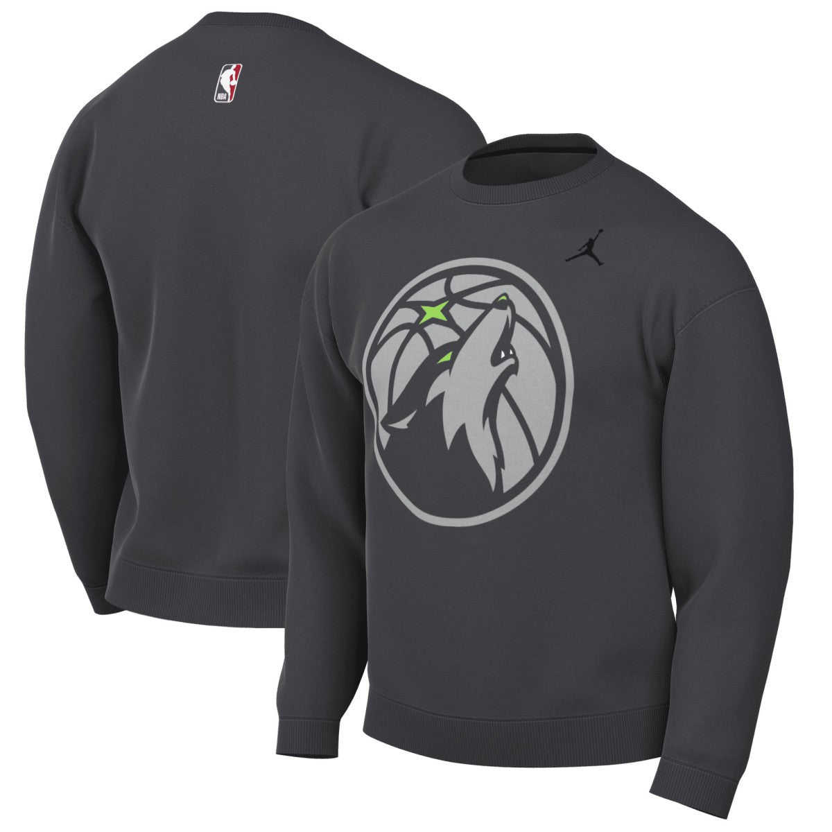 Minnesota Timberwolves Jordan Brand Statement Edition Sweatshirt Anthracite