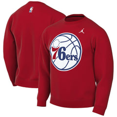 Philadelphia 76ers Jordan Brand Statement Edition Sweatshirt Red