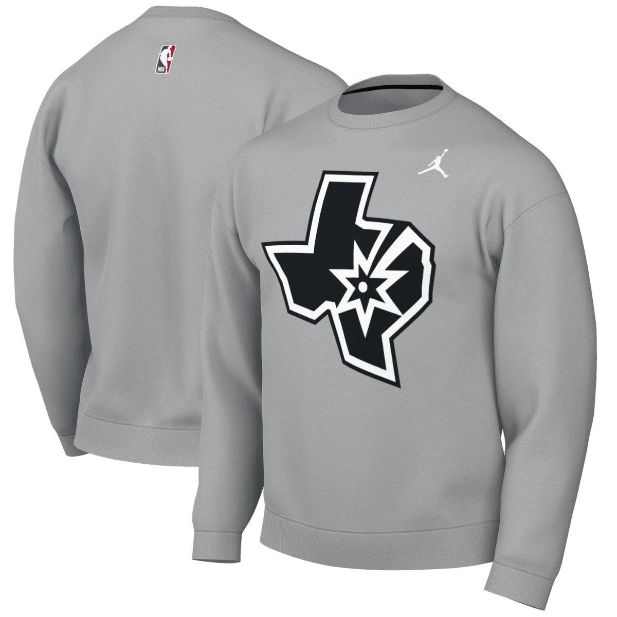 San Antonio Spurs Jordan Brand Statement Edition Sweatshirt Silver