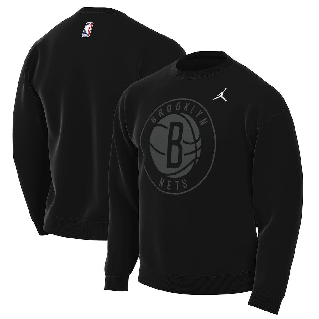 Brooklyn Nets Jordan Brand Statement Edition Sweatshirt Black