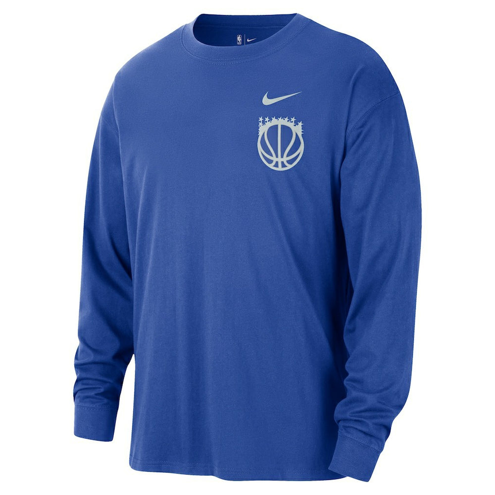 Nike Orlando Magic 2025/26 City Edition Remix Essential Logo Long Sleeve T-Shirt Blue