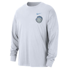 Nike Memphis Grizzlies 2025/26 City Edition Remix Essential Logo Long Sleeve T-Shirt White