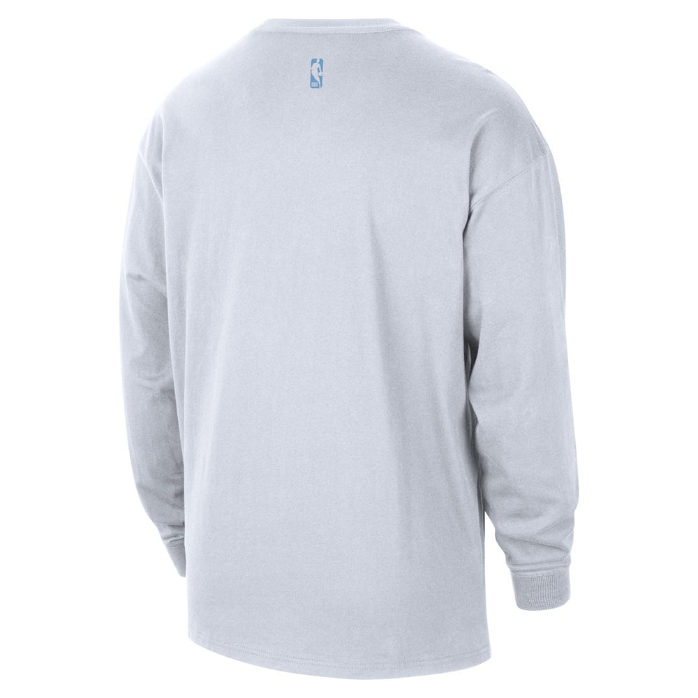 Nike Memphis Grizzlies 2025/26 City Edition Remix Essential Logo Long Sleeve T-Shirt White
