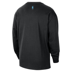Nike Miami Heat 2025/26 City Edition Remix Essential Logo Long Sleeve T-Shirt Black