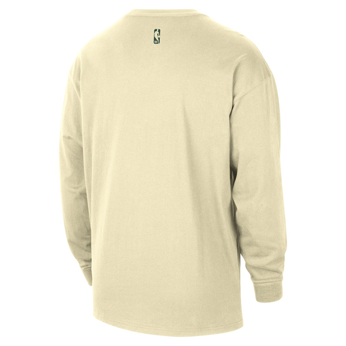 Nike Milwaukee Bucks 2025/26 City Edition Remix Essential Logo Long Sleeve T-Shirt Cream