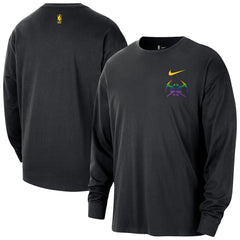 Nike Denver Nuggets 2025/26 City Edition Remix Essential Logo Long Sleeve T-Shirt Black