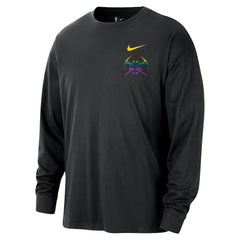 Nike Denver Nuggets 2025/26 City Edition Remix Essential Logo Long Sleeve T-Shirt Black